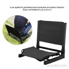 Folding Portable Stadium Bleacher Cushion Chair Comfortable Padded Seat With Back For Grandstand Lawns Backyards
